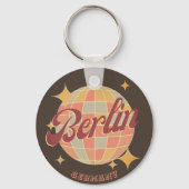 Berlijn Duitsland Disco bal Retro Sleutelhanger (Achterkant)