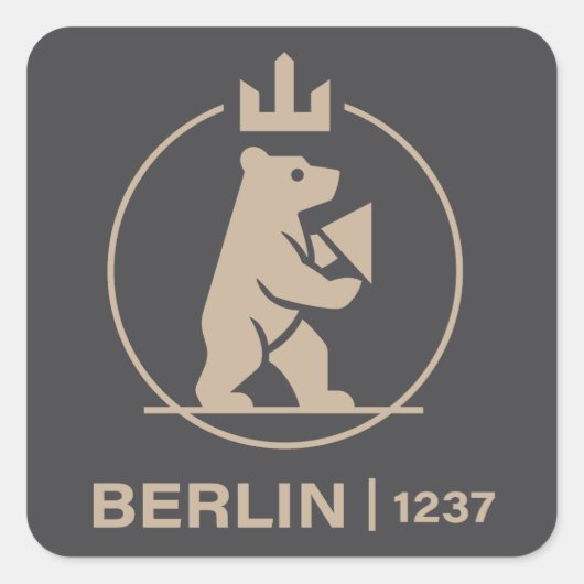 Berlijn Duitsland Europa Vierkante Sticker (Voorkant)