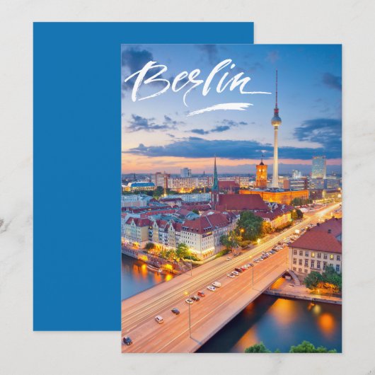 Berlijn ,Duitsland Feestdagenkaart (Voorkant / Achterkant)