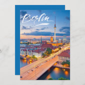 Berlijn ,Duitsland Feestdagenkaart (Voorkant / Achterkant)