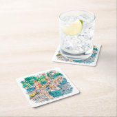 berlijn duitsland hand getrokken Waterverf schets Kartonnen Onderzetters (Insitu)