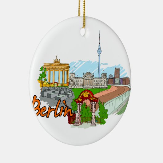 Berlijn - Duitsland Keramisch Ornament (Rechts)