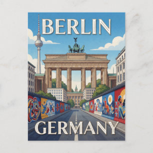 Berlijn Duitsland Landmark Reis Thema Briefkaart