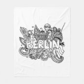 Berlijn Duitsland Landmark Souvenir Fleece Deken (Voorkant)