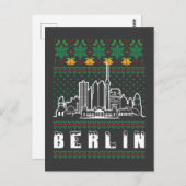 Berlijn Duitsland Lelijke Kerstmis Briefkaart (Voorkant / Achterkant)
