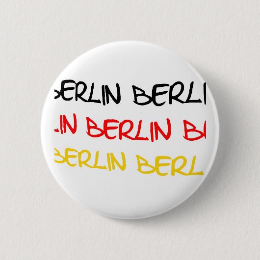 Berlijn, Duitsland Logo Souvenir Ronde Button 5,7 Cm (Voorkant)