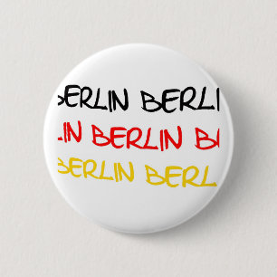 Berlijn, Duitsland Logo Souvenir Ronde Button 5,7 Cm