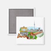 Berlijn - Duitsland Magneet (Voorkant / Achterkant)