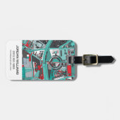 Berlijn, Duitsland Map Bagagelabel (Voorkant horizontaal)