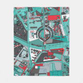 Berlijn, Duitsland Map Fleece Deken (Voorkant)