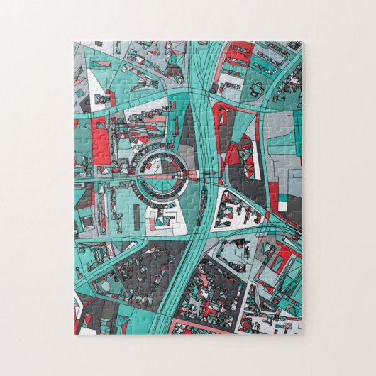 Berlijn, Duitsland Map Legpuzzel (Verticaal)