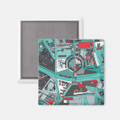 Berlijn, Duitsland Map Magneet (Voorkant / Achterkant)