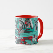 Berlijn, Duitsland Map Mok (Voorkant rechts)