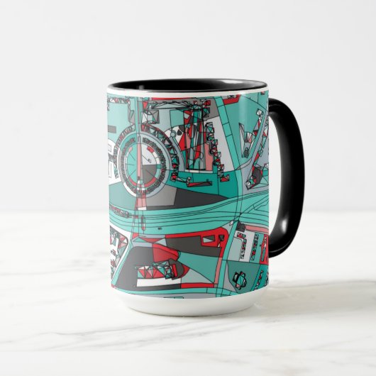 Berlijn, Duitsland Map Mok (Voorkant rechts)