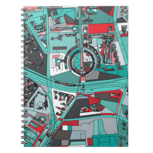 Berlijn, Duitsland Map Notitieboek