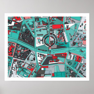 Berlijn, Duitsland Map Poster