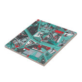 Berlijn, Duitsland Map Tegeltje (Zijkant)