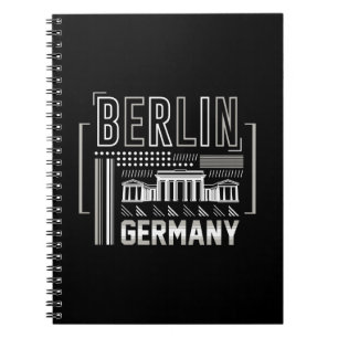 Berlijn Duitsland Moderne Architectuur Grafisch Notitieboek