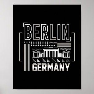 Berlijn Duitsland Moderne Architectuur Grafisch Poster