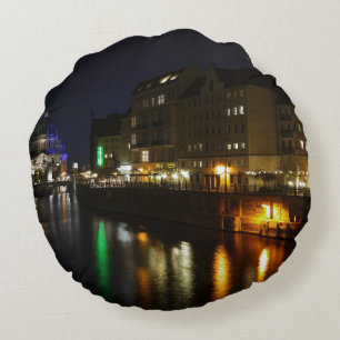 Berlijn Duitsland Night Spree Deutschland Nacht Rond Kussen