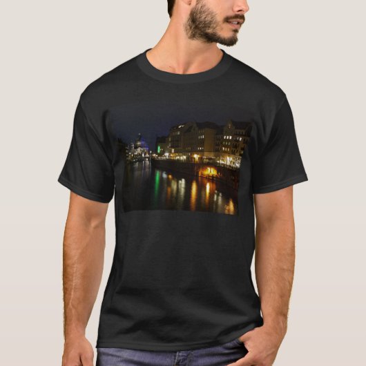 Berlijn Duitsland Night Spree Deutschland Nacht T-shirt (Voorkant)