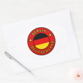 Berlijn Duitsland Ovale Sticker (Envelop)