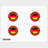 Berlijn Duitsland Ovale Sticker (Vel)