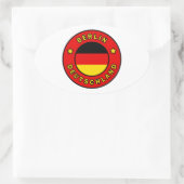 Berlijn Duitsland Ovale Sticker (Tas)