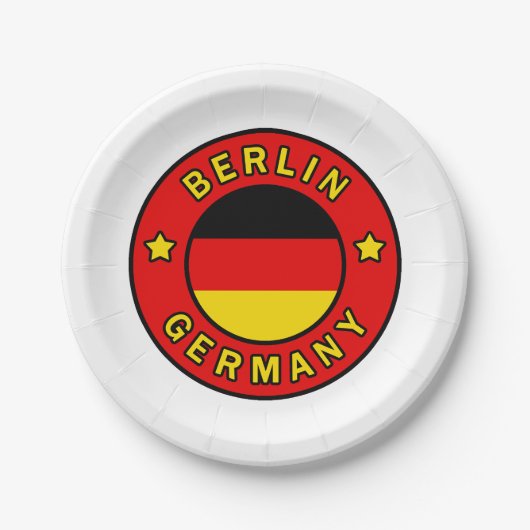 Berlijn Duitsland Papieren Bordje (Voorkant)