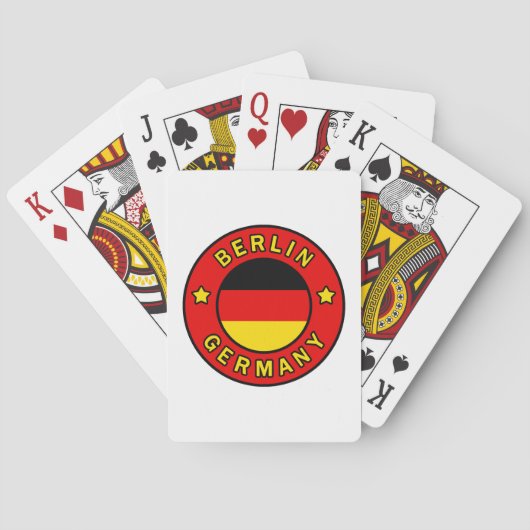 Berlijn Duitsland Pokerkaarten (Achterkant)