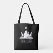 Berlijn Duitsland Quadriga Souvenir Gift Graphic A Tote Bag (Achterkant)