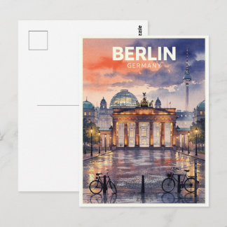 Berlijn Duitsland Reis uit vroeger tijden Briefkaart