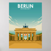 Berlijn Duitsland reisillustratie Poster (Voorkant)