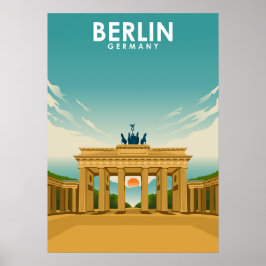Berlijn Duitsland reisillustratie Poster