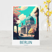Berlijn Duitsland Reisposter 2 Kaart (Gele Bloem)