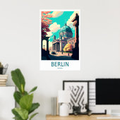 Berlijn Duitsland Reisposter 2 Poster (Thuiskantoor)
