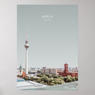 Berlijn, Duitsland Reiswerk Poster