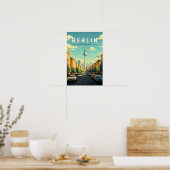Berlijn Duitsland Reizen Kunst Vintage Poster (Keuken)