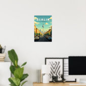 Berlijn Duitsland Reizen Kunst Vintage Poster (Thuiskantoor)