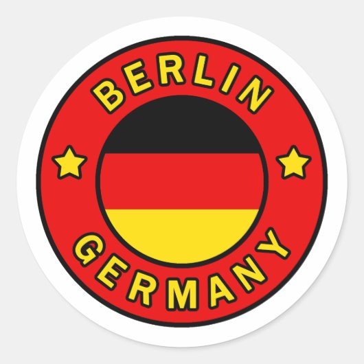 Berlijn Duitsland Ronde Sticker (Voorkant)