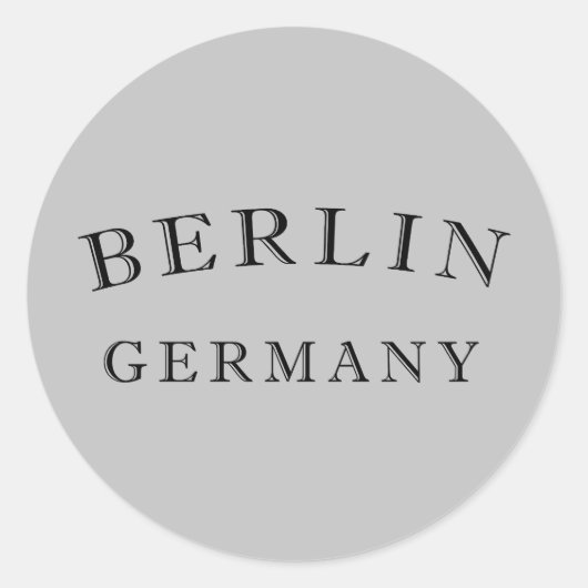 Berlijn Duitsland Ronde Sticker (Voorkant)
