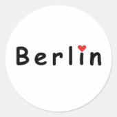 Berlijn Duitsland Ronde Sticker (Voorkant)