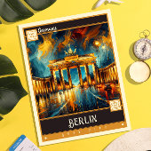 Berlijn, Duitsland |  schilderij Briefkaart