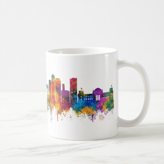 Berlijn Duitsland Silhouet Koffiemok (Rechts)