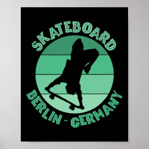 Berlijn Duitsland Skateboarder Urn Skateboarden 1 Poster