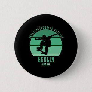 Berlijn Duitsland Skateboarder Urn Skateboarden 4 Ronde Button 5,7 Cm