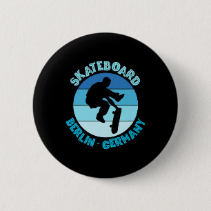 Berlijn Duitsland Skateboarder Urn Skateboarden Ronde Button 5,7 Cm