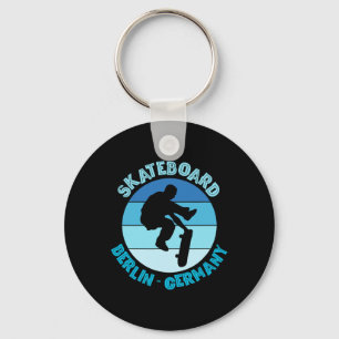 Berlijn Duitsland Skateboarder Urn Skateboarden Sleutelhanger