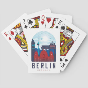 Berlijn Duitsland Skyline Classic Palling Cards Pokerkaarten