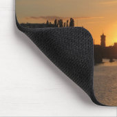 Berlijn Duitsland Skyline Night Briefkaart Fernseh Muismat (Hoek)